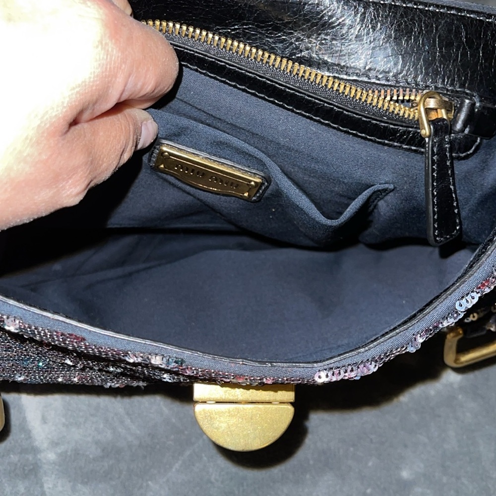Preloved Miu Miu Multicolor Paillette Sequins Tur… - image 7